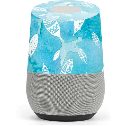 Raining Feathers Google Home Skin